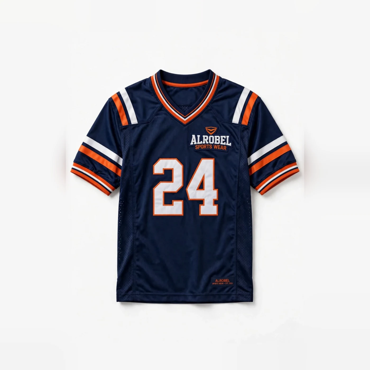 Navy American football jersey, number 24 — Alrobel Sportswear