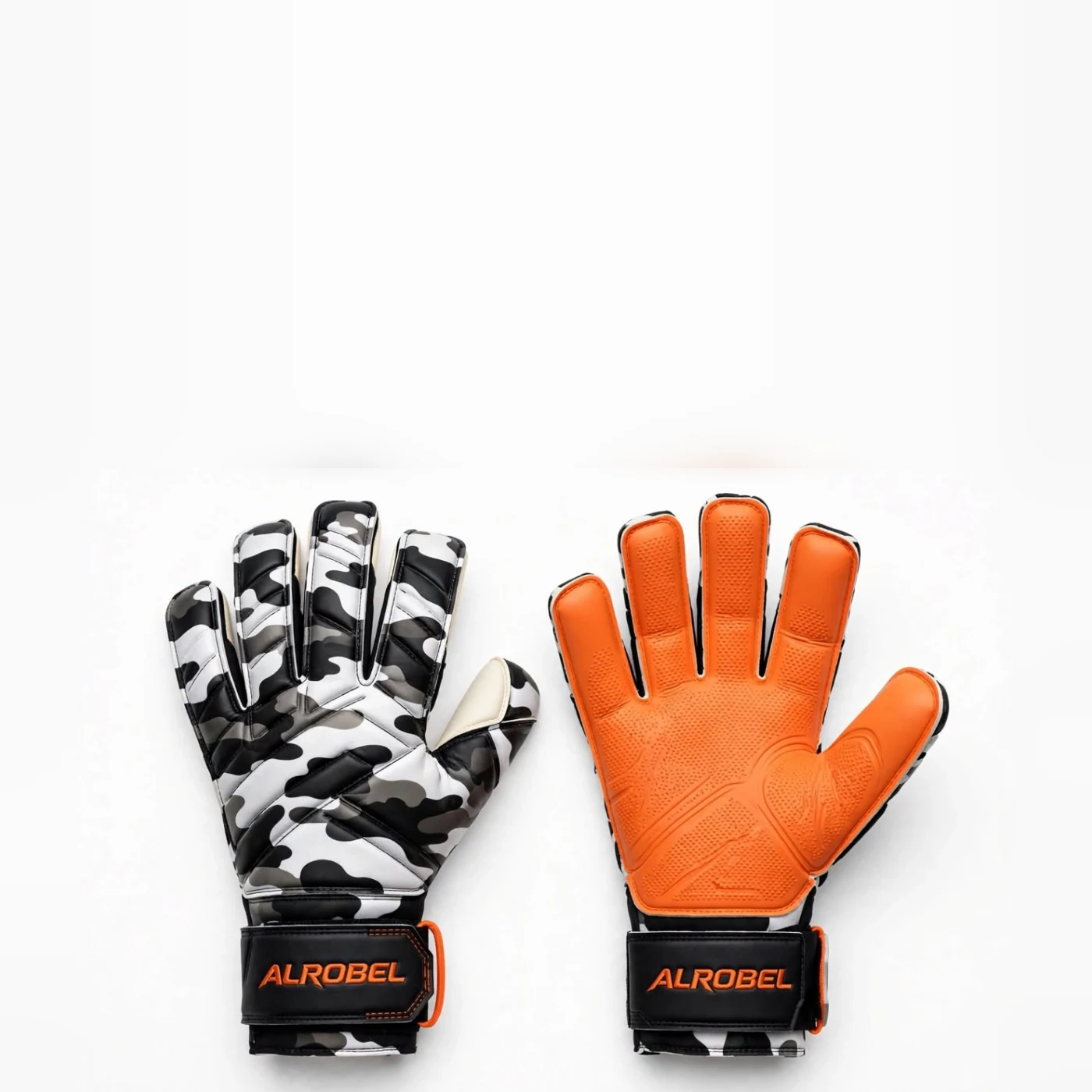 Camo and orange goalkeeper gloves — Alrobel Sportswear